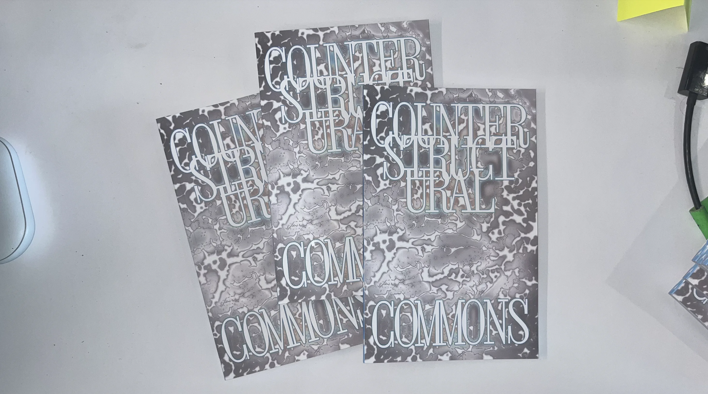 Printed copies of Counterstructural Commons